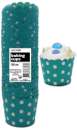 Baking Cups - Teal Green Dots